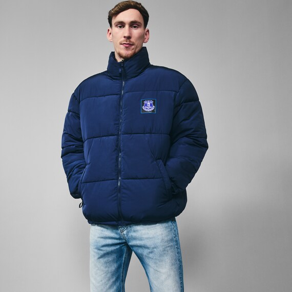 Everton Puffer Jacket - Navy - Mens